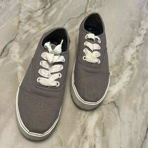 Toms Lug Lace-up Low Tops, Gray,  Sz 9M